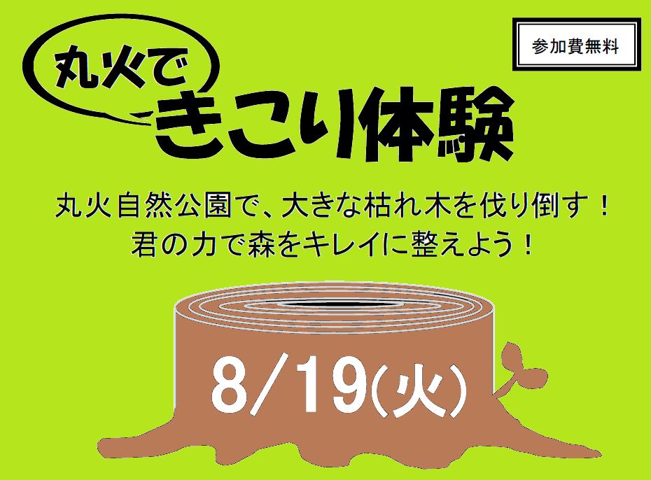 丸火できこり体験